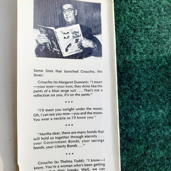 Why a Duck? about Marx Brothers Movies by Richard Anobile 1971 Hardcover Book - Picture 12 of 16